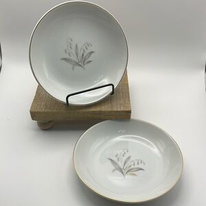 Kaysons Fine China Japan Golden Rhapsody Set‎ of 2 Fruit Bowls